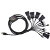 CCY LPG diagnostika USB FTDI s 11 konektormi