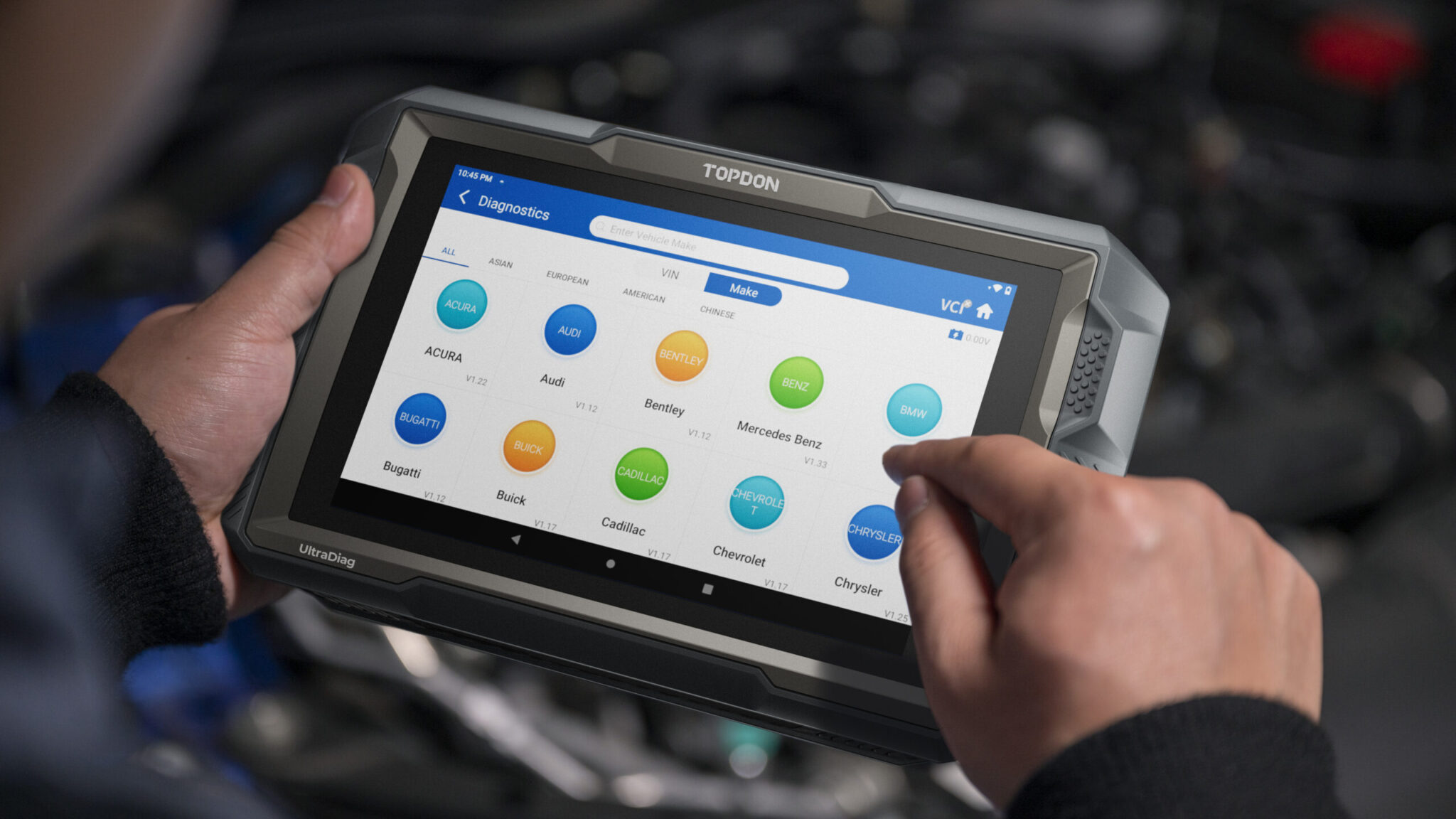 TOPDON UltraDiag 8-palcová profesionálna autodiagnostika v autoservise