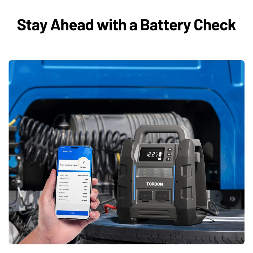 Profesionálny štartovací zdroj TOPDON V4500 Plus pre 12 V vozidlá