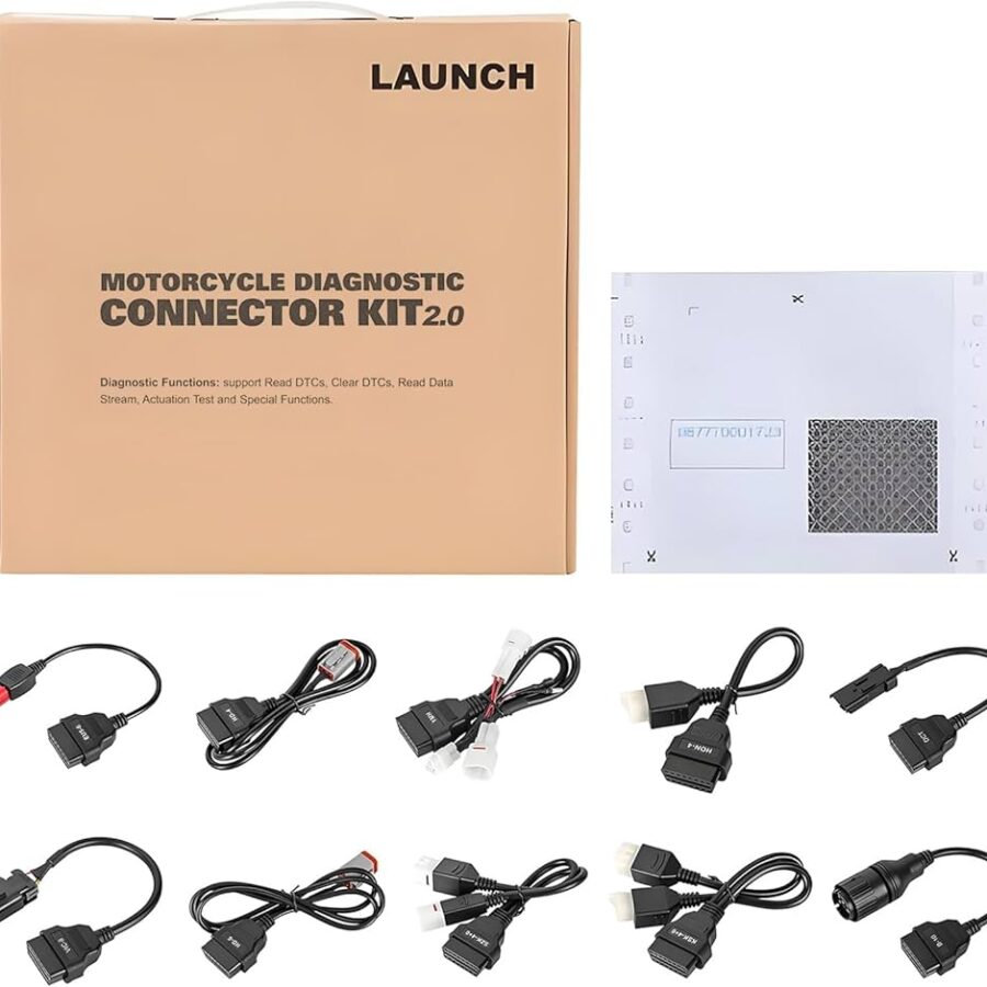 LAUNCH Motorcycle Diagnostic Connector Kit 2.0 – sada adaptérov pre motocykle