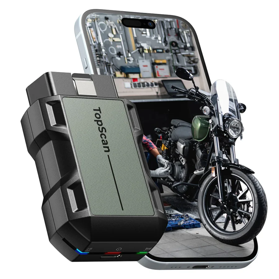 TopScan Moto – Bluetooth diagnostika motocyklov
